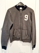 Bluza na zamek rozpinana szara grafitowa Abercrombie 158 cm 164 cm S M