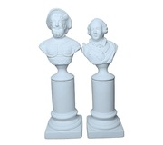 Biskwitowe Popiersia Król Ludwik XV Franciszek Walezy Francja  Biskwit