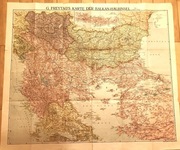 MAPA   - BAŁKANY   ROK 1912