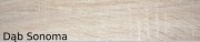 Nowy blat na stół lub biurko w kolorze Dąb Sonoma 125x90cm / 28mm grubości