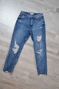 Spodnie z dziurami Jeansowe Proste Denim Co Primark L 40