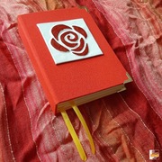 ROMANTYCZNY NOTES Z RÓŻĄ – ELEGANCJA, STYL  - PREZENT, DZIEŃ KOBIET