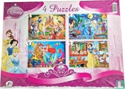 PUZZLE DISNEY PRINCESS 4 x 48 el. - CLEMENTONI 91718 - jak nowe