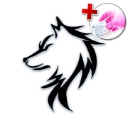 NAKLEJKA NA SAMOCHÓD AUTO LAPTOP - WOLF WILK 2
