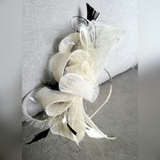 PROMOCJA fascynator ślubny z woalką. Woalka,toczek