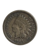 USA 1 cent Indian Head 1864 rok