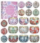 Świece zapachowe 9szt Idealne na prezent Naturalny wosk sojowy Aromaterapia