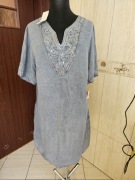 Len. Plus size, piekna sukienka 