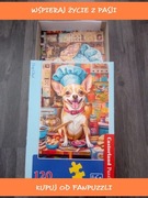 Puzzle 120 castor Dog Chef ułożone kompletne