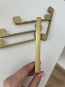 Uchwyty meblowe złote 12,8 cm