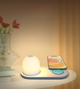 Lampka Biurkowa LED z Ładowarką Indukcyjną Na Biurko Nocna 5W 2W1
