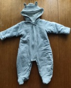 INISEKS szary kombinezon ocieplany rozm 62cm 