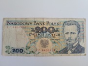 BANKNOT 200 ZŁ. PRL