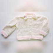 Chrzest haftowany sweter dla dziewczynki roz. 74