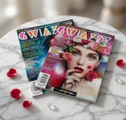 Zestaw 2 szt Gwiazdy mowia magazyn Planety rytualy horoskopy kalendarz 