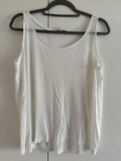 MLE Collection biały lejący top M oversize koszulka podkoszulek 