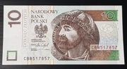 10 ZŁOTYCH 2016 seria CB 8517857