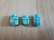 Skarabeusze Egipskie koraliki szkliwione