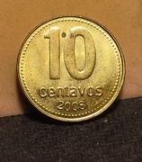 Argentyna 10 centavo 2008