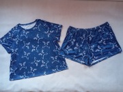 Piżama damska GRANATOWA KOTY - rozm. 3XL około 50/52