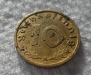 Niemcy III Rzesza 10 fenigów reichspfennig 1938 A Berlin Prusy KM# 92