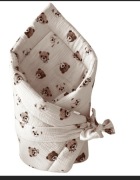 Różek Niemowlęcy Misie Muślinowy 