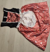 strój czerwony kapturek kostium kapturka gorset 550