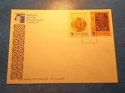 Koperta FDC „Polska 73” patena Kaliska i Drzwi Gniezdzinskie