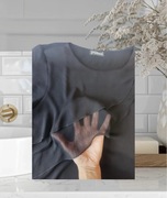 Piękna bluzka damska czarna z falbanką Polska firma Wizard rozmiar L