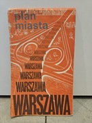 Stara mapa plan miasta Warszawa 1984