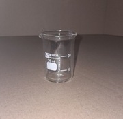 Zlewka niska szklana boro 25 ml x 1 sztuka