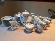 Unikat porcelana CHODZIEŻ - Zestaw serwis kawowy na 12 osób 39 el