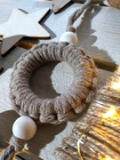 Ozdoba świąteczna w stylu Boho, eko bombka 027