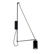 Designerska lampa ścienna ANT 9016 KABE - czarna - NOWA