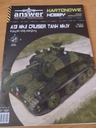 Model kartonowy Answer A13 Mk.II Cruiser Tank Mk.IV
