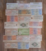 stare bardzo rzadkie czeki bankowe Włochy zestaw  (3)