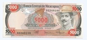NIKARAGUA 5000 CORDOBAS 1985 P146