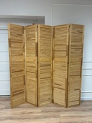 Solidny drewniany parawan