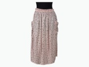 Spódnica Maxi Asos 100% wiskoza, różowa w grochy, kieszenie 44/46