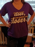 T shirt damski w fajnym fioletowym kolorze L