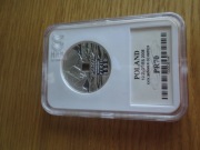 10 złotych 2008 Pekin dziura grading GCN PR70 