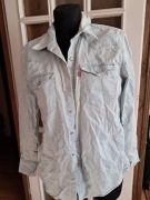 Koszula Levis r.M w stylu western jasnoniebieska 