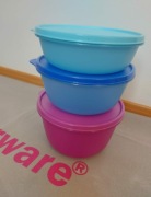 Tupperware Mega Trójka Miski 2l + 1,5l + 1l
