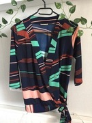 Wiązana z boku ładna elegacka bluzka Topshop
