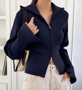 ROZPINANY GRANATOWY SWETER DAZY rozm. 36 / S  (A027)