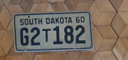 South Dakota  tablica rejestracyjna usa oryginal