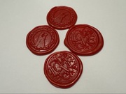 10x Pieczęć lakowa woskowa pieczątka , ręcznie wykonane metalowym stemplem