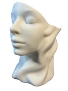 Doniczka Biała Ozdobna Harmonia i Spokój Kobieta Twarz Artystyczna