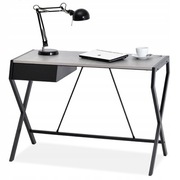 Biurko loftowe metalowe z blatem imitującym beton