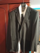 Garnitur męski w paski